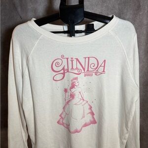 XL Glinda Wicked Cream Slouchy Sweatshirt